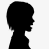 Female profile silhouette 